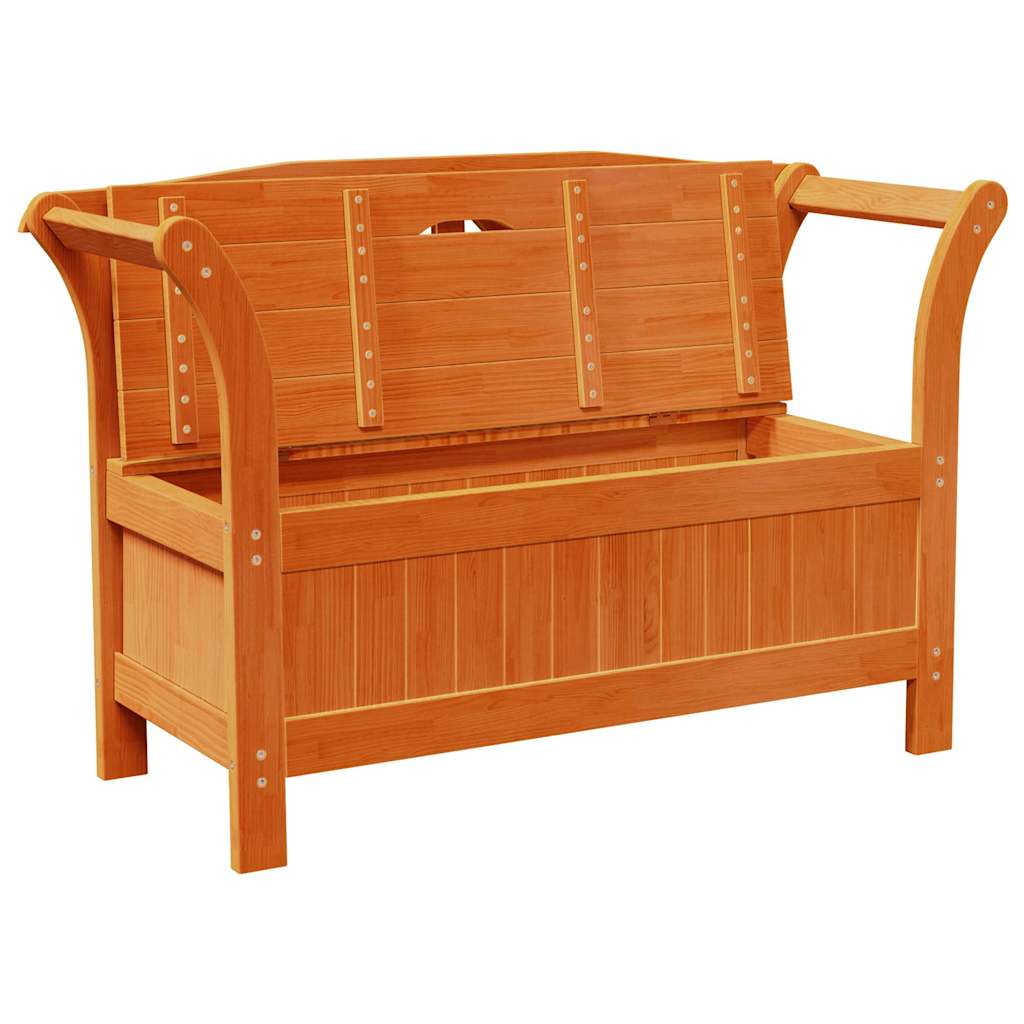 Banco de Armazenamento para Jardim Castanho 119 x 76 x 44cm