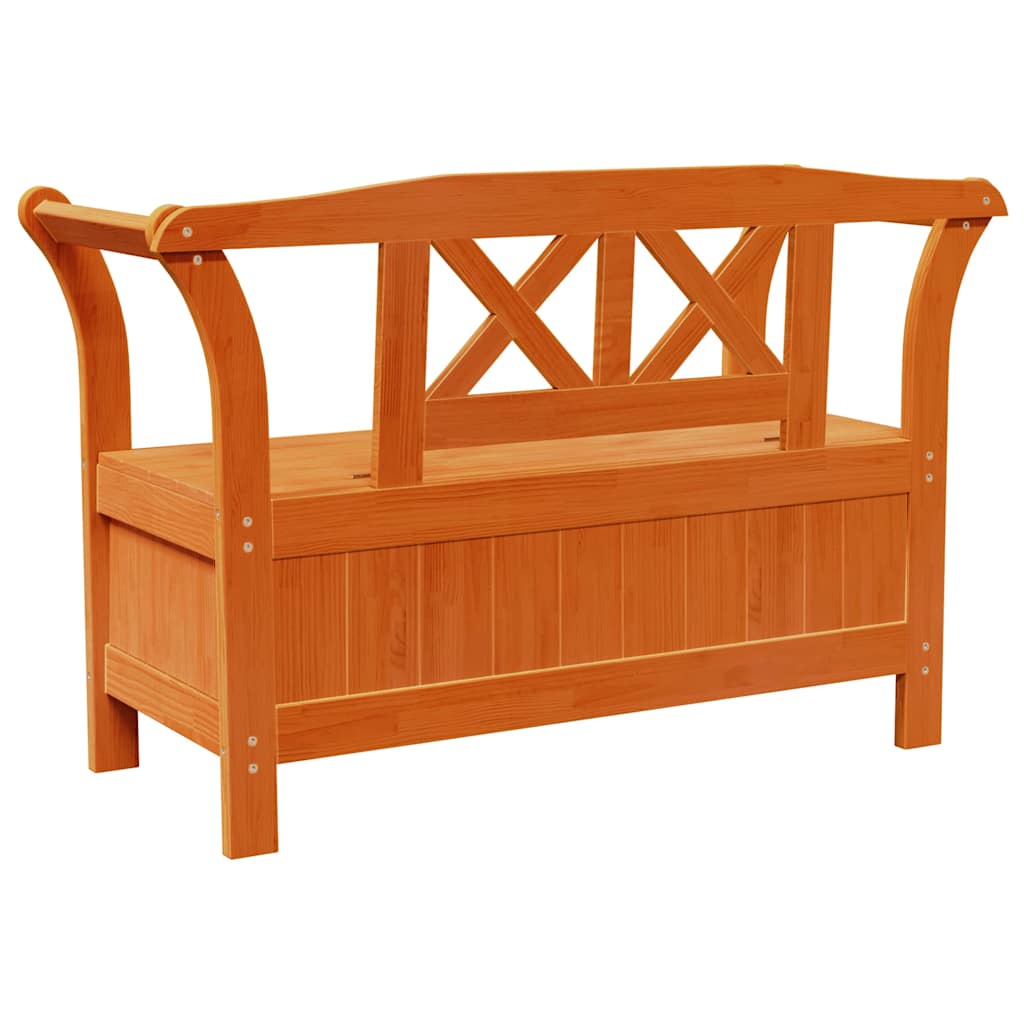 Banco de Armazenamento para Jardim Castanho 119 x 76 x 44cm