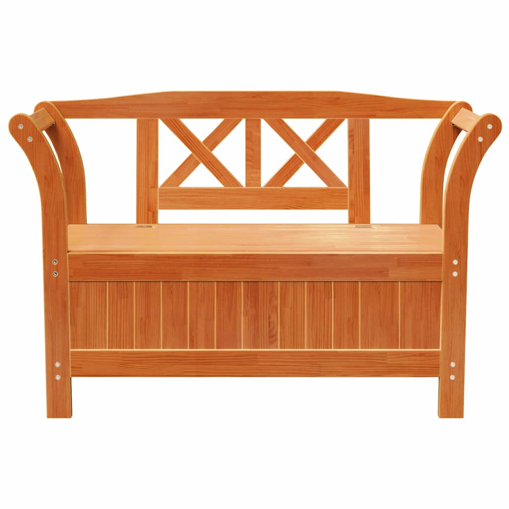 Banco de Armazenamento para Jardim Castanho 119 x 76 x 44cm