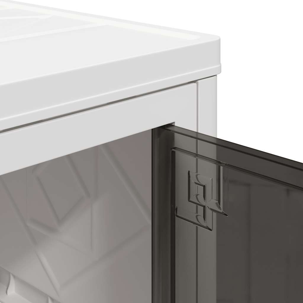 Caixa arrumação empilhável com rodas 5 níveis 75 L 64x40x179 cm