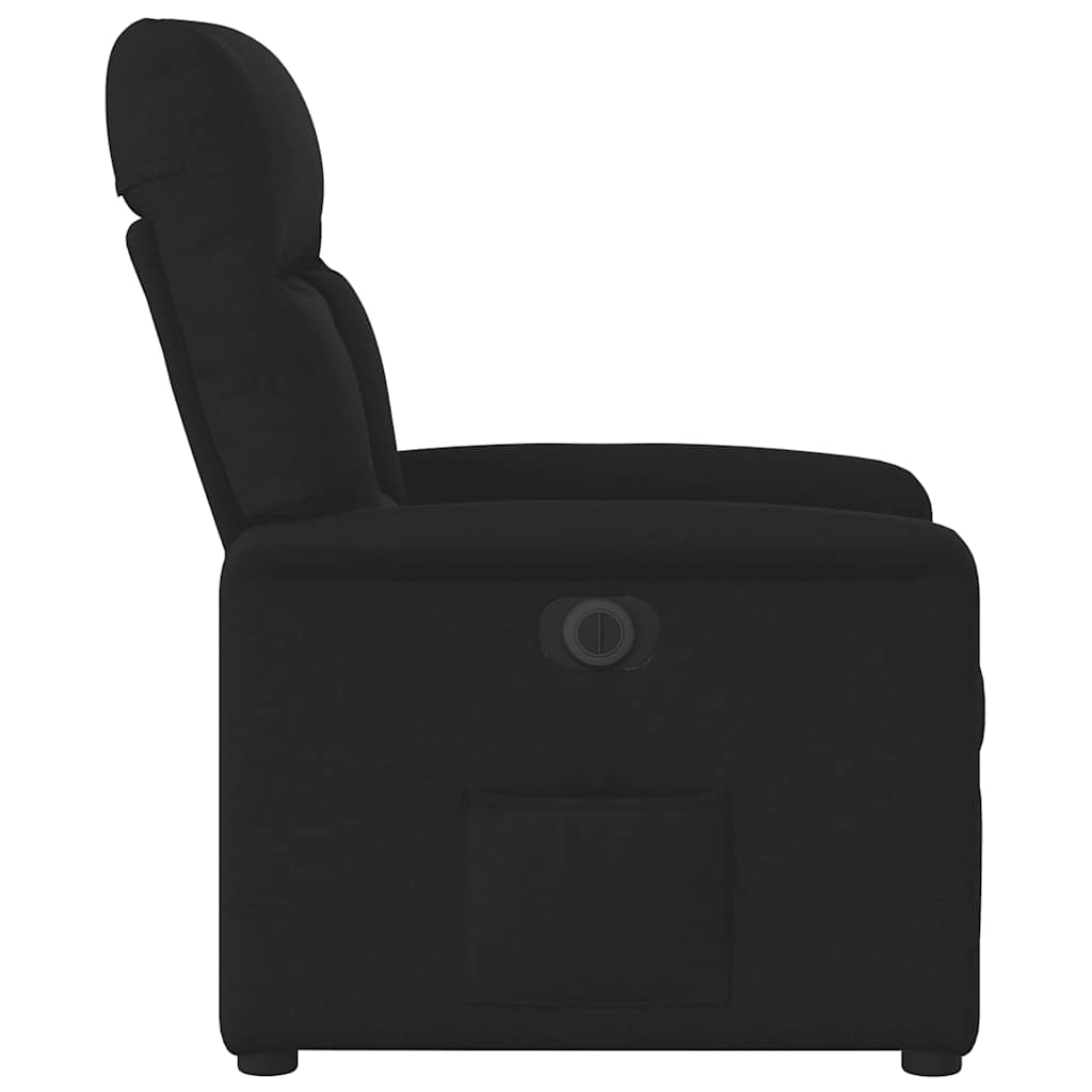 Poltrona elétrica reclinável tecido preto