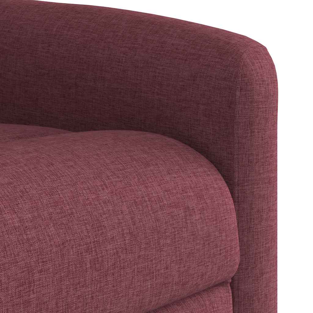 Poltrona de massagens reclin. elevatória tecido vermelho tinto