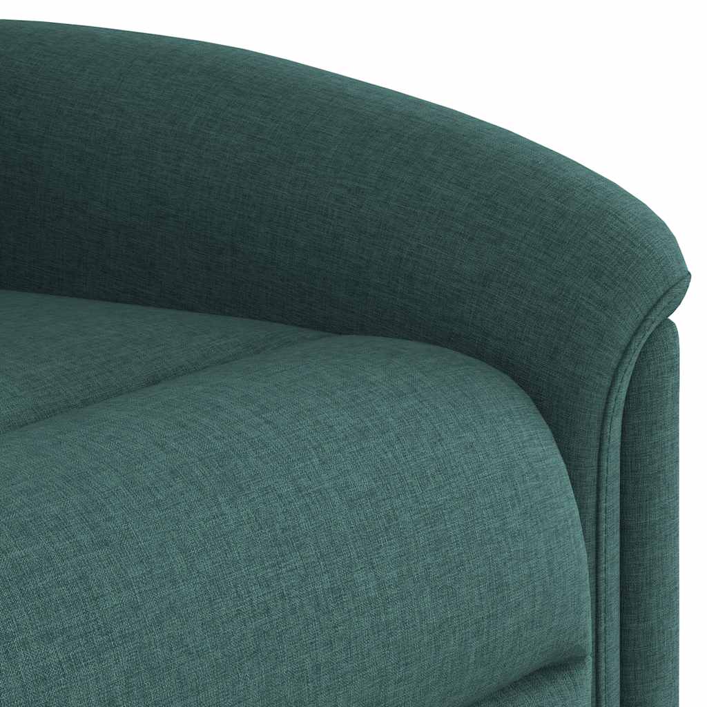 Poltrona elétrica reclinável tecido verde-escuro