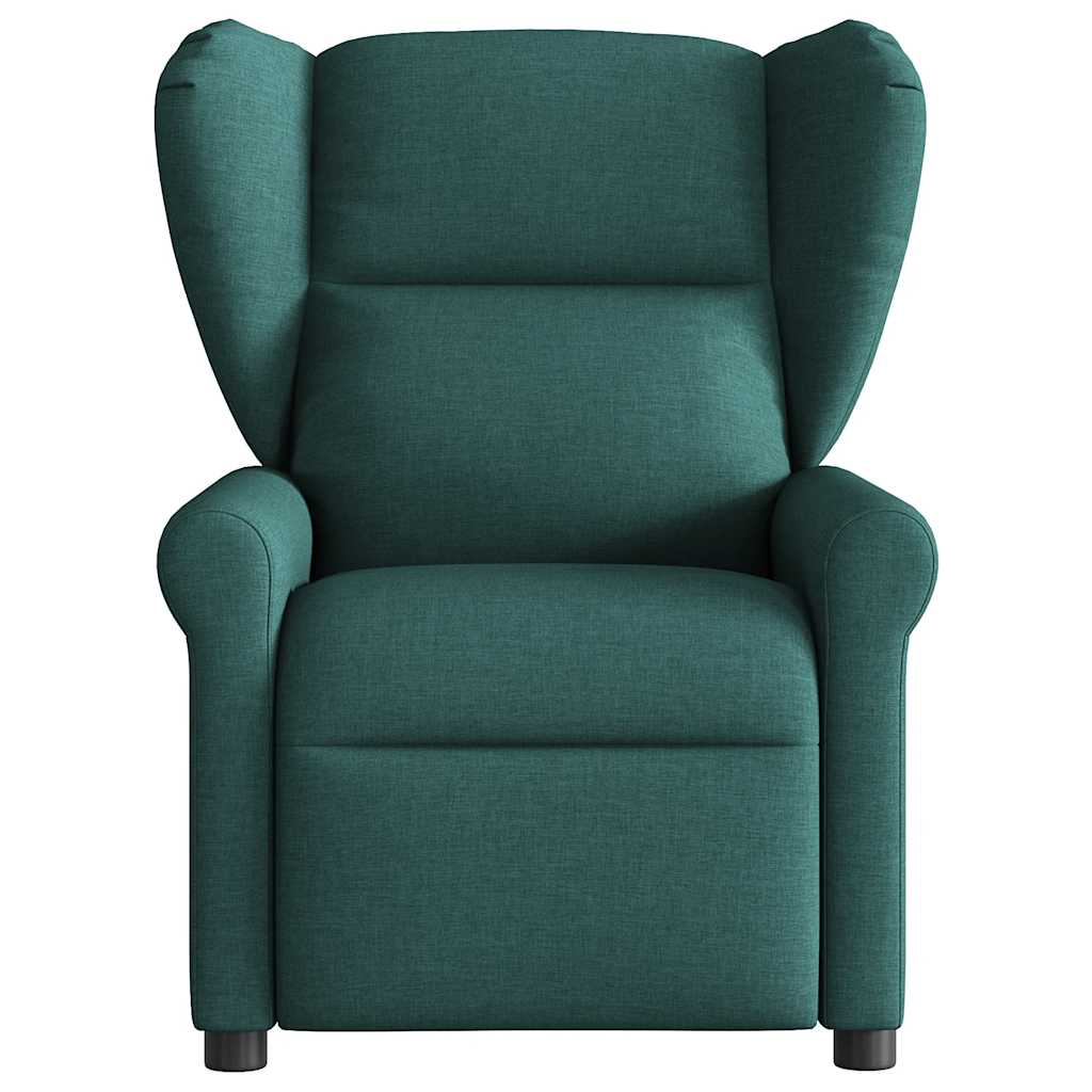 Poltrona elétrica reclinável tecido verde-escuro