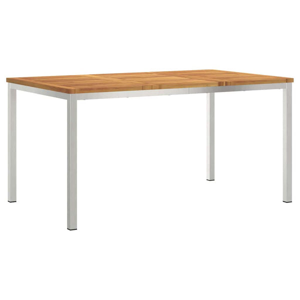 Mesa de Jantar Externa Castanho Madeira de acácia maciça