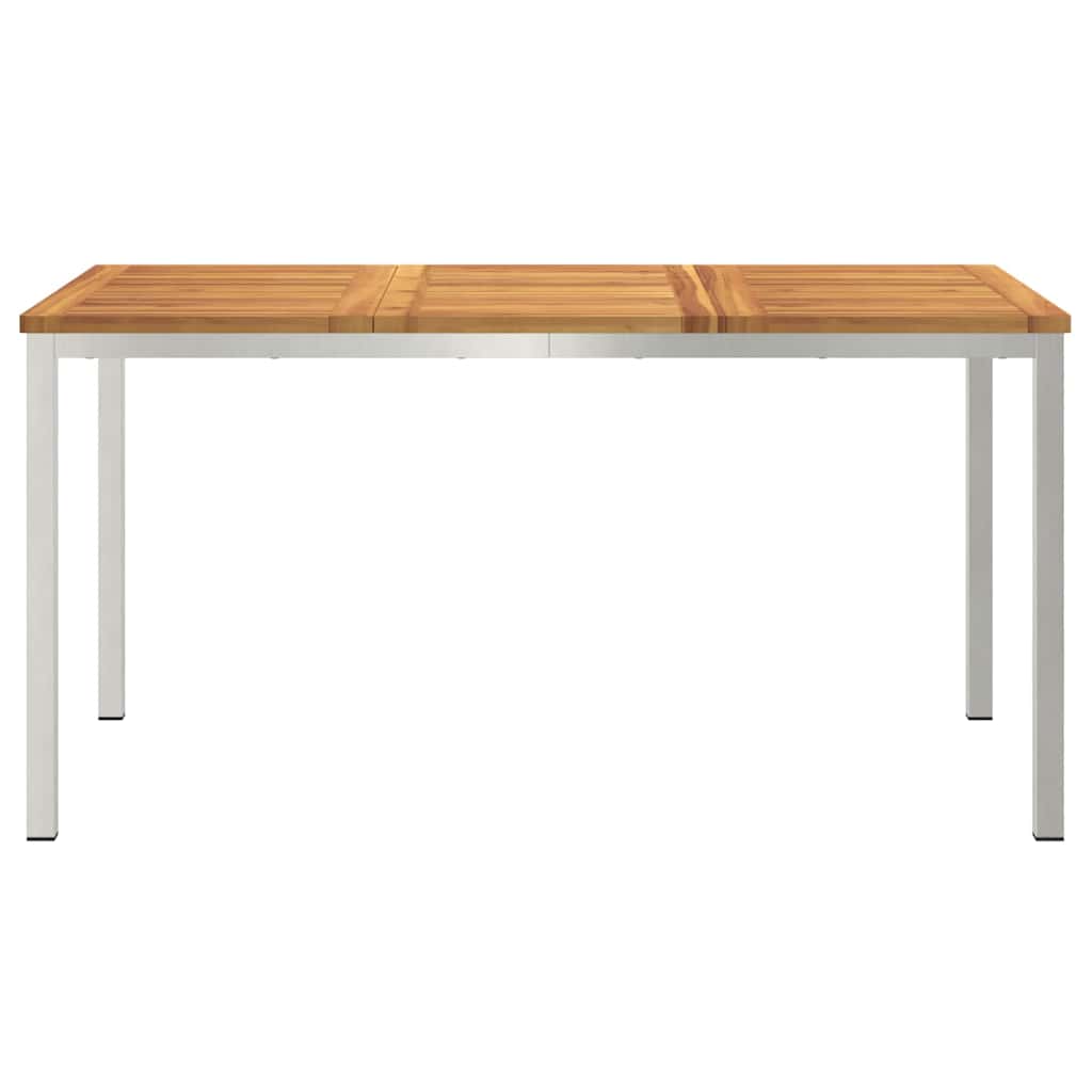 Mesa de Jantar Externa Castanho Madeira de acácia maciça