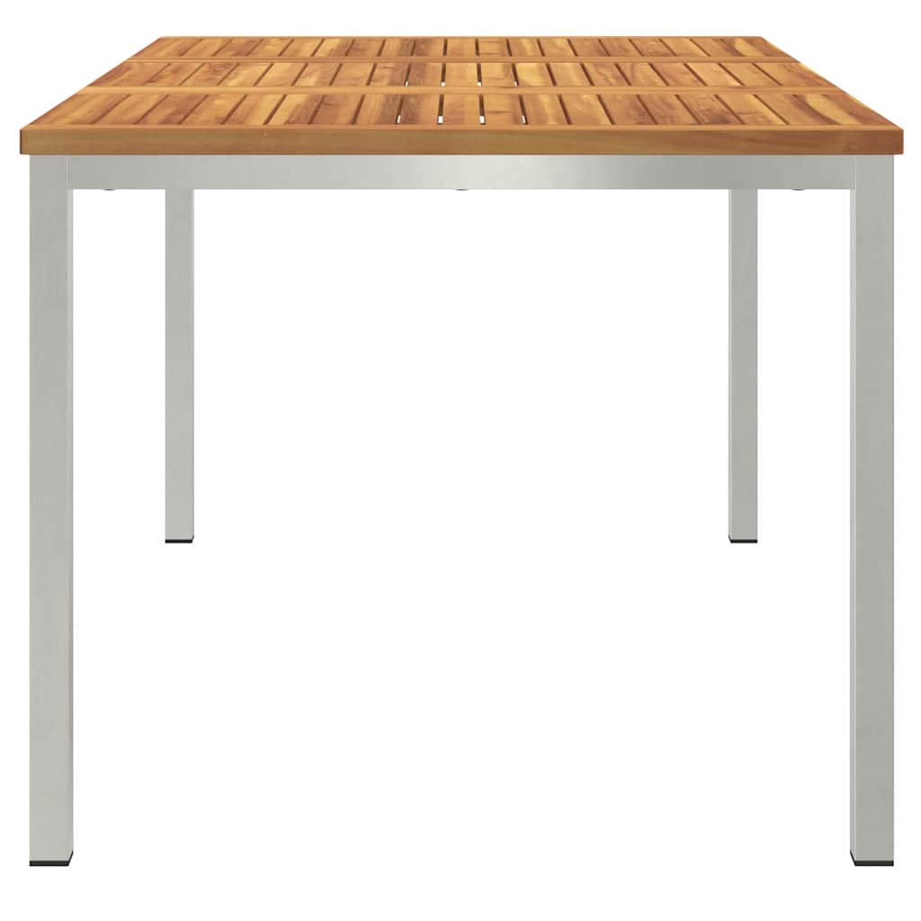 Mesa de Jantar Externa Castanho Madeira de acácia maciça