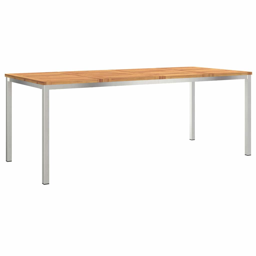 Mesa de Jantar Externa Castanho Madeira de acácia maciça