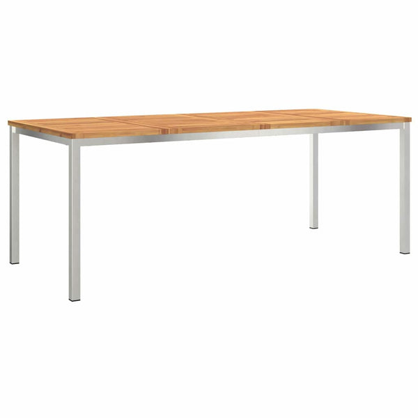 Mesa de Jantar Externa Castanho Madeira de acácia maciça