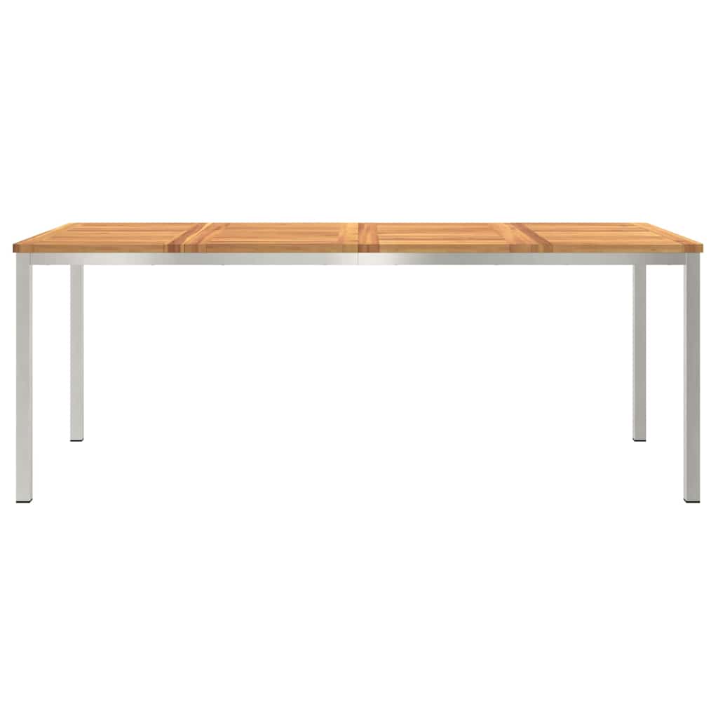 Mesa de Jantar Externa Castanho Madeira de acácia maciça
