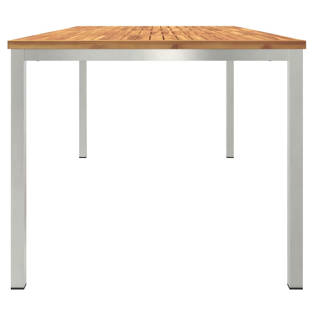 Mesa de Jantar Externa Castanho Madeira de acácia maciça
