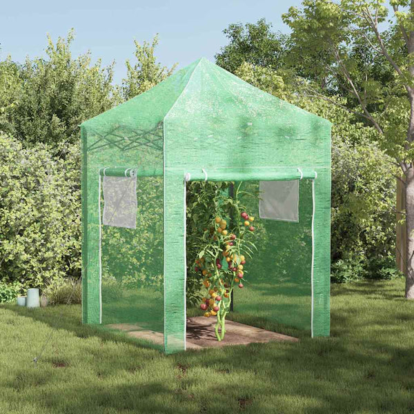 Estufa com telhado Manual Verde 200 x 200 x 300 cm Aço