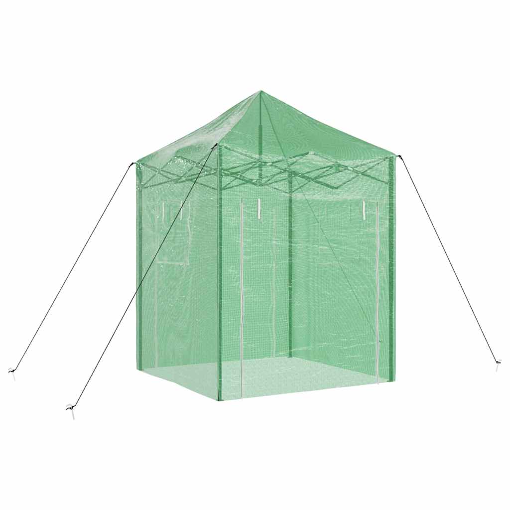 Estufa com telhado Manual Verde 200 x 200 x 300 cm Aço