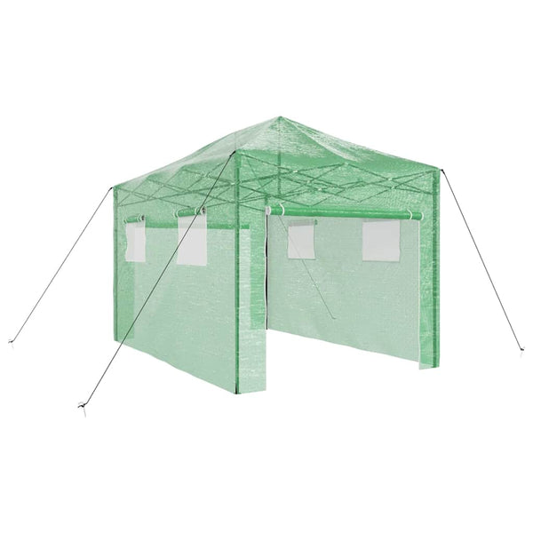 Estufa com telhado Manual Verde 280 x 410 x 315 cm Aço