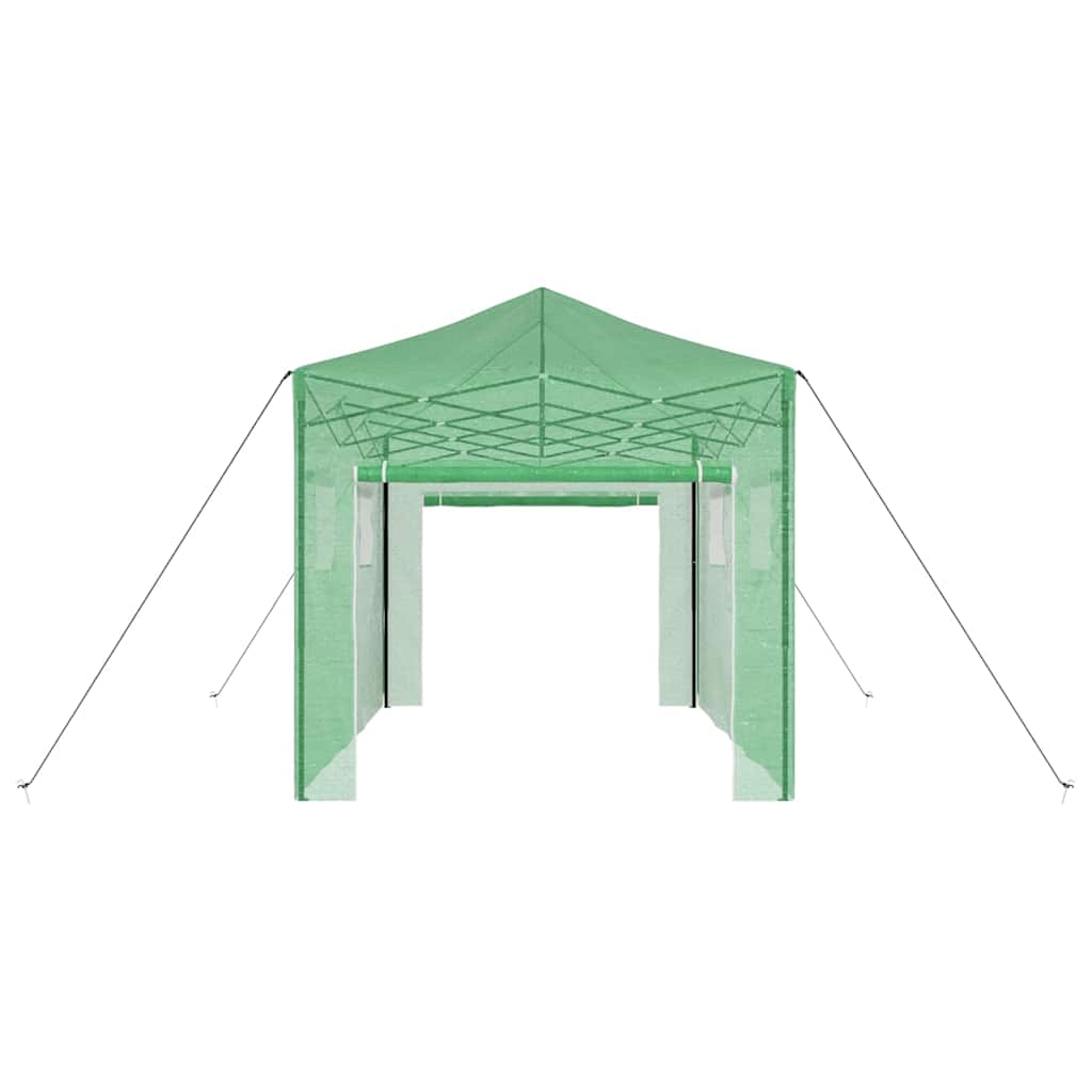 Estufa com telhado Manual Verde 280 x 410 x 315 cm Aço
