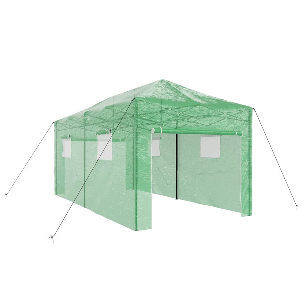 Estufa com telhado Manual Verde 290 x 580 x 315 cm Aço