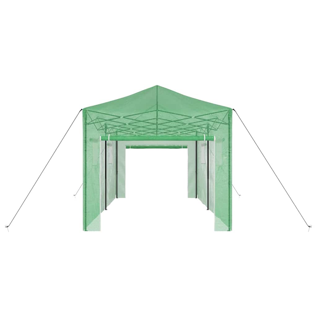 Estufa com telhado Manual Verde 290 x 580 x 315 cm Aço