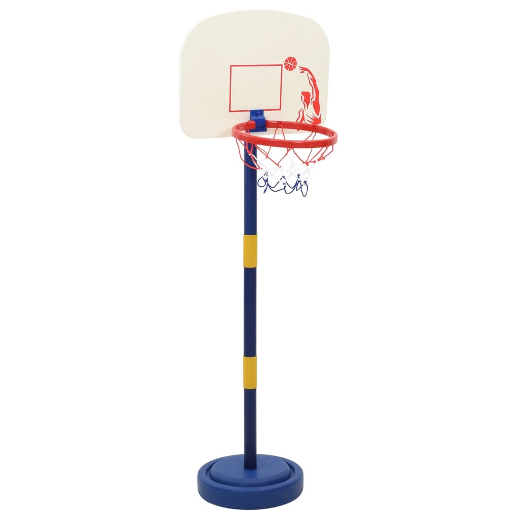 Suporte basquetebol c/ bola e bomba altura ajustável 90/121 cm