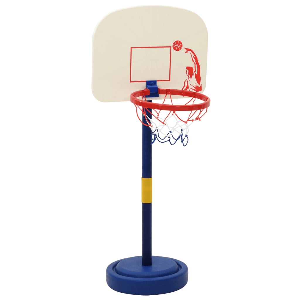 Suporte basquetebol c/ bola e bomba altura ajustável 90/121 cm