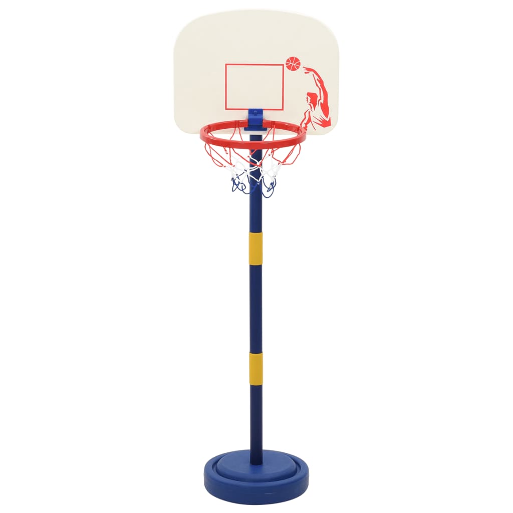 Suporte basquetebol c/ bola e bomba altura ajustável 90/121 cm