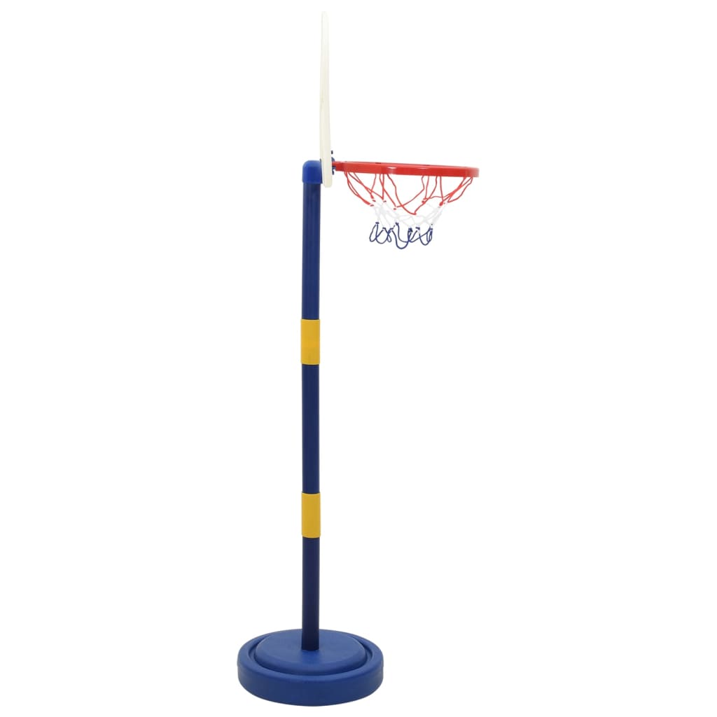 Suporte basquetebol c/ bola e bomba altura ajustável 90/121 cm