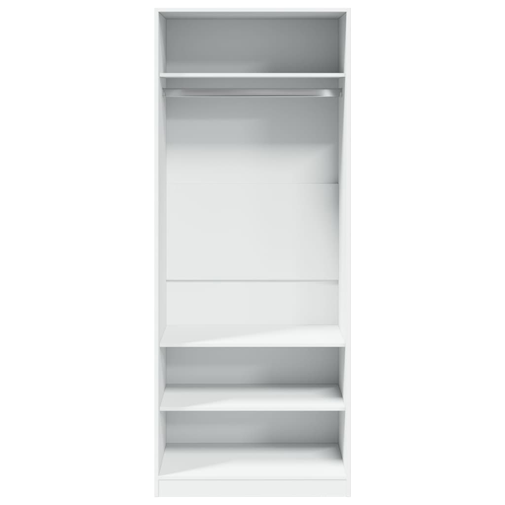 Roupeiro 80x50x200 cm derivados de madeira branco