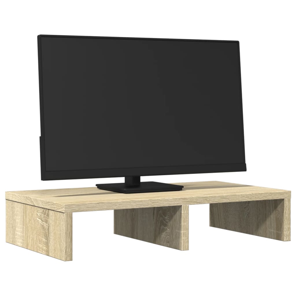 Suporte para monitor derivados de madeira carvalho sonoma
