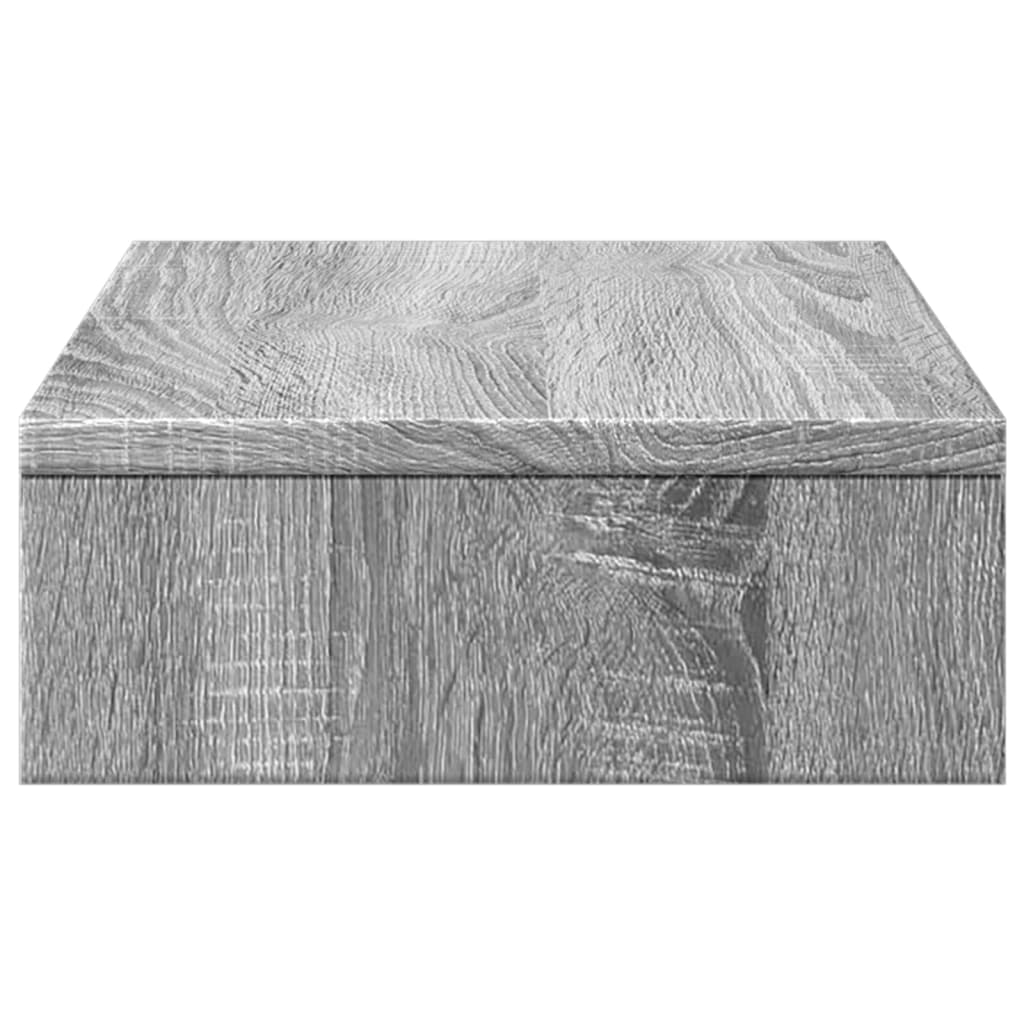 Suporte monitor 50x27x10cm derivados de madeira cinzento sonoma