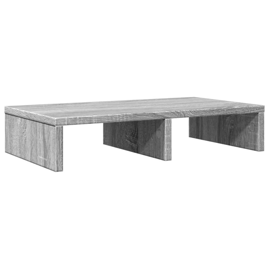 Suporte monitor 50x27x10cm derivados de madeira cinzento sonoma
