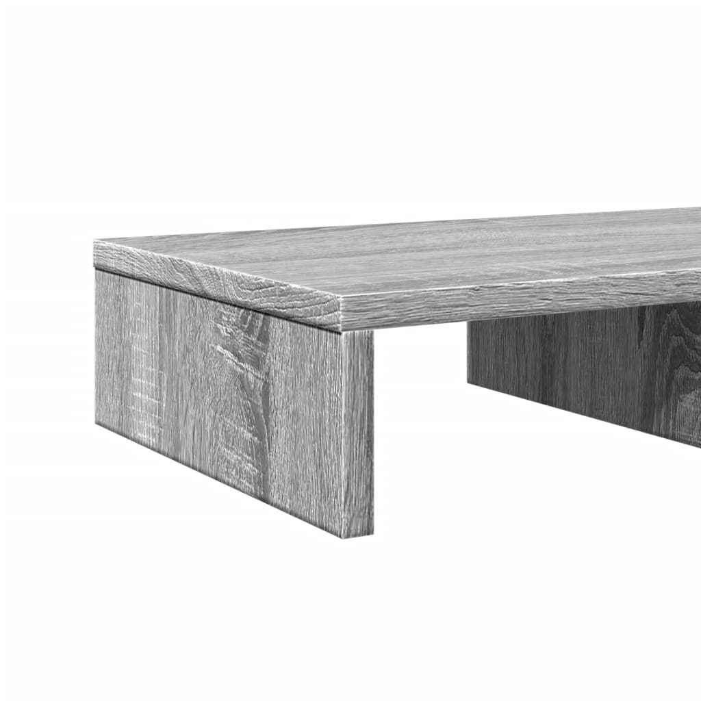 Suporte monitor 50x27x10cm derivados de madeira cinzento sonoma