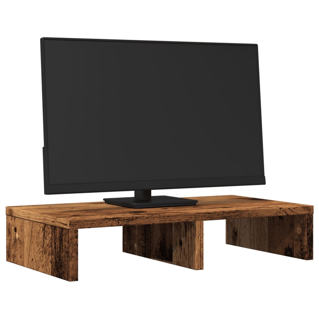 Suporte para monitor 50x27x10cm derivados madeira madeira velha
