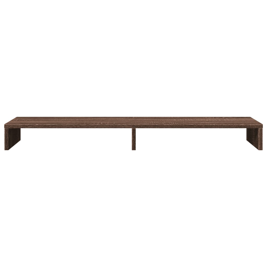 Suporte monitor 100x27x10cm derivados madeira carvalho castanho