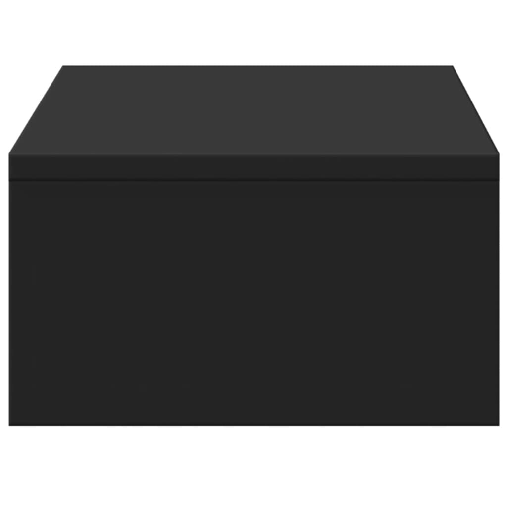 Suporte para monitor com gavetas derivados de madeira preto