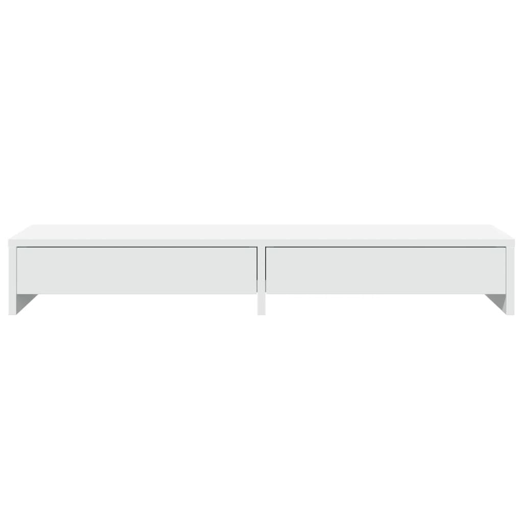 Suporte monitor c/ gavetas 100x27x15cm derivados madeira branco