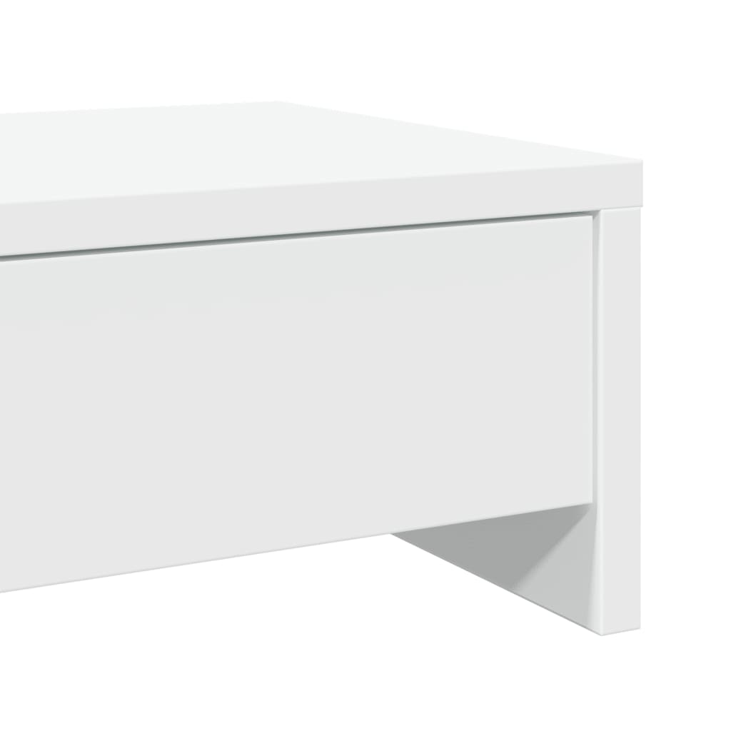 Suporte monitor c/ gavetas 100x27x15cm derivados madeira branco