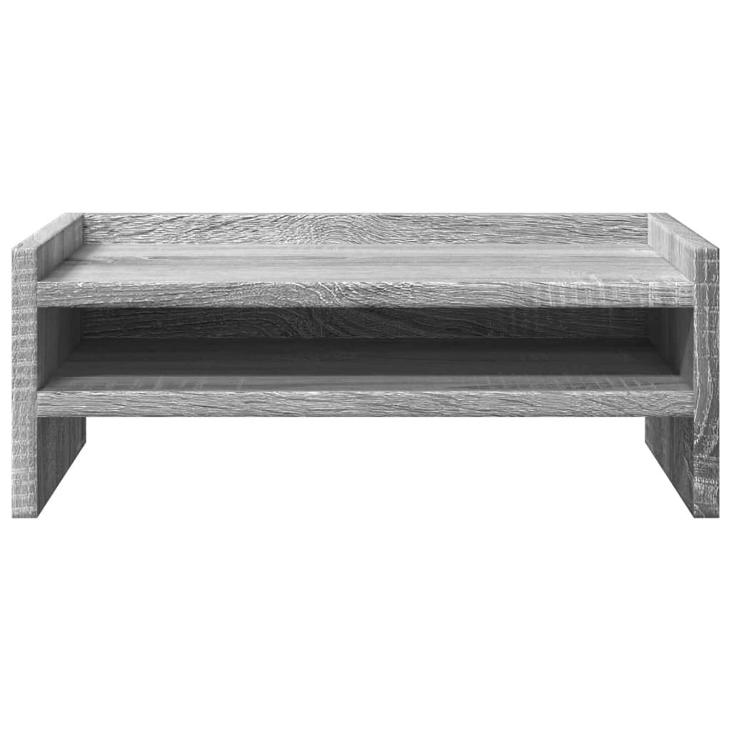 Suporte monitor 42x24x16 cm derivados de madeira cinza sonoma