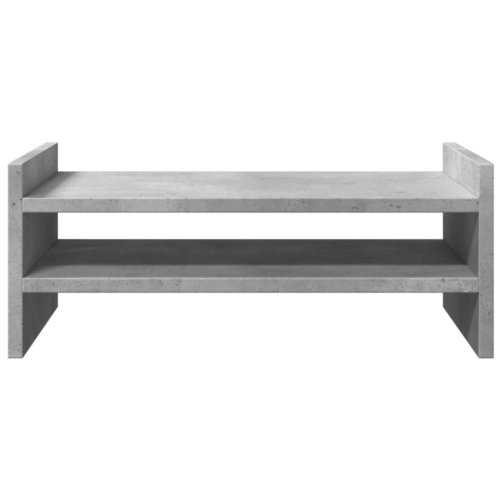 Suporte monitor 50x27x20 cm derivados madeira cinzento cimento