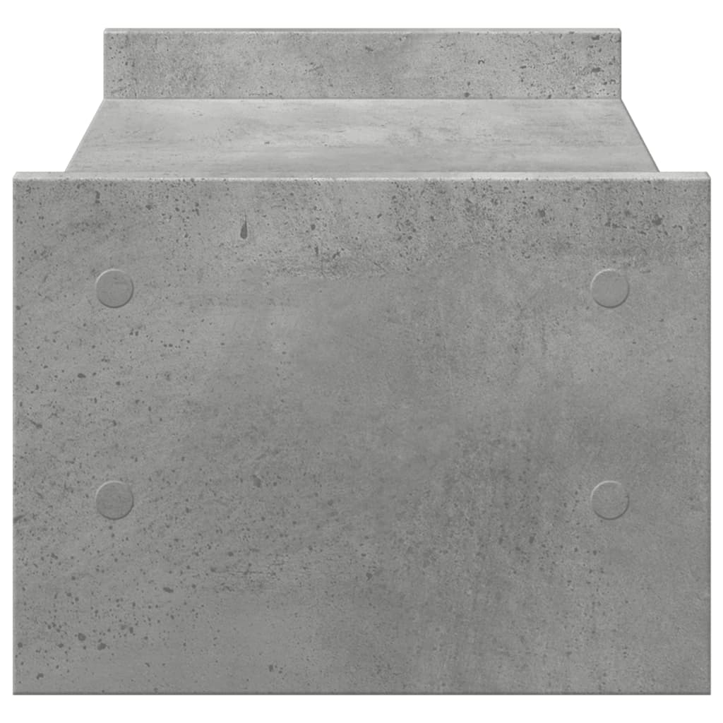 Suporte monitor 50x27x20 cm derivados madeira cinzento cimento
