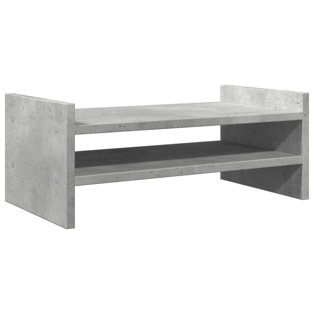 Suporte monitor 50x27x20 cm derivados madeira cinzento cimento
