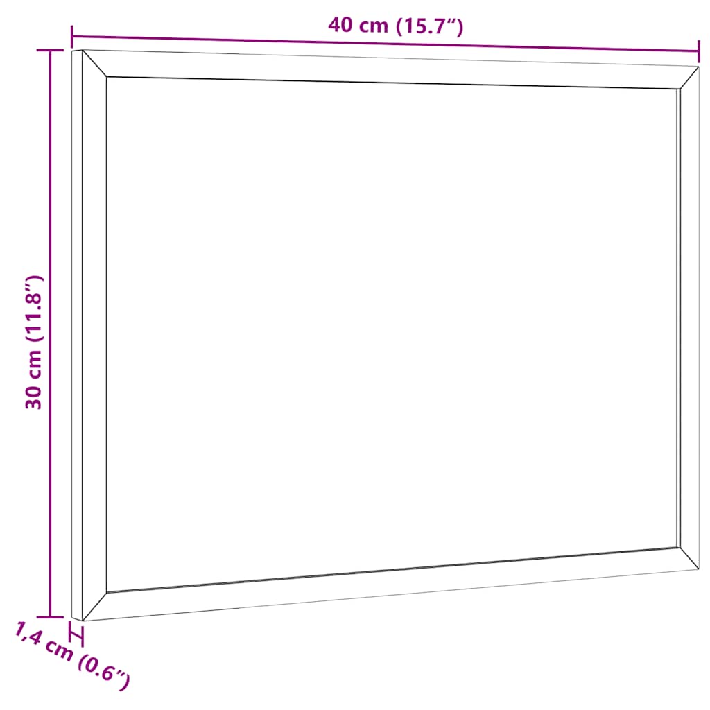 Quadro branco magnético c/ estrutura em madeira de pinho maciço