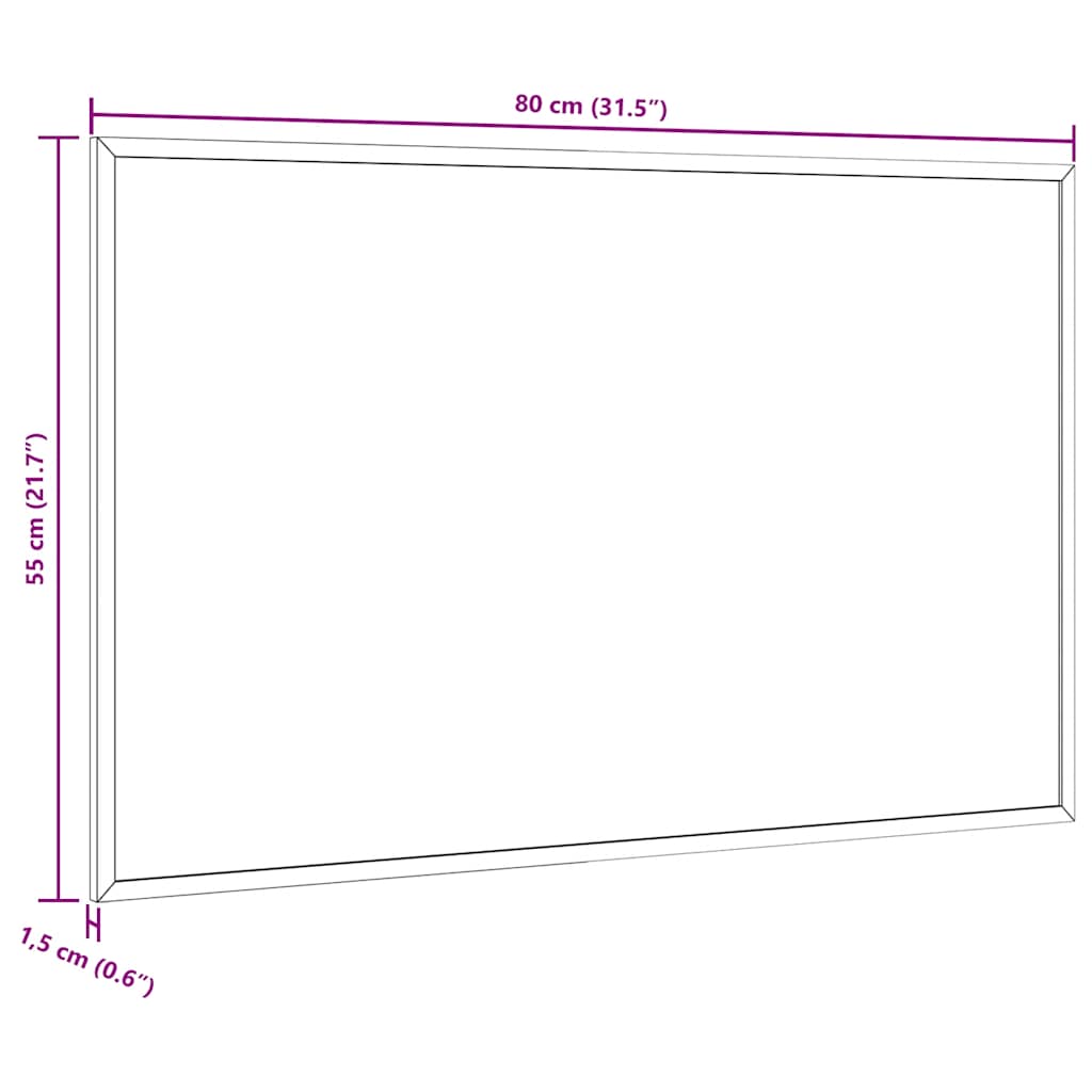 Quadro branco magnético c/ estrutura em madeira de pinho maciço