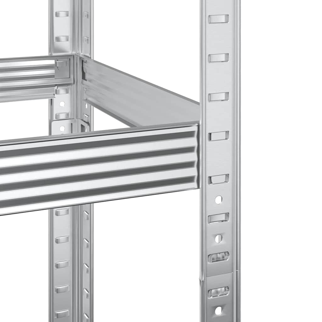Prateleira para pneus de 3 camadas prateado 110x40x200 cm aço