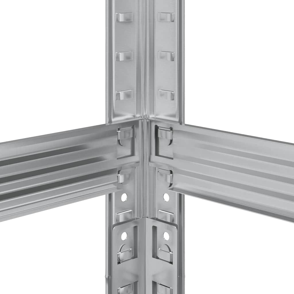 Prateleira para pneus de 3 camadas prateado 110x40x200 cm aço