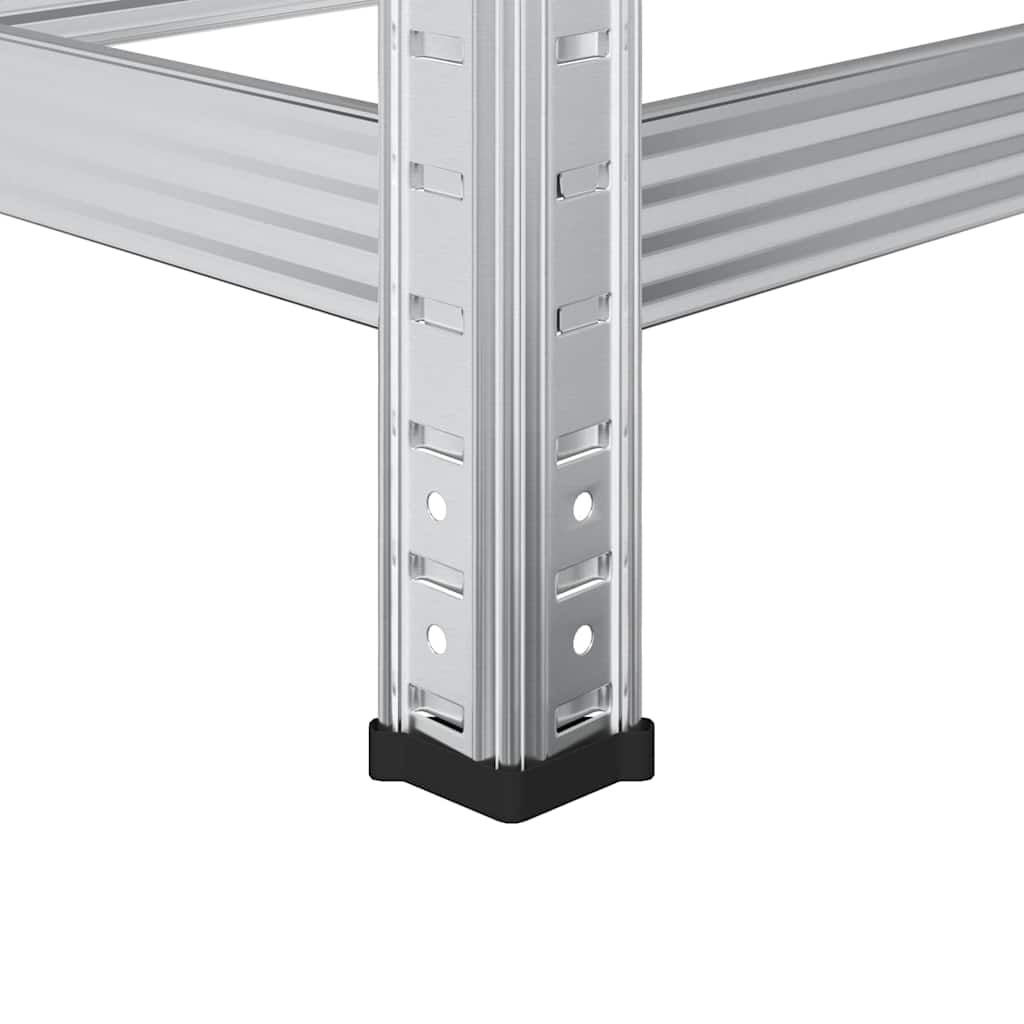 Prateleira para pneus de 3 camadas prateado 110x40x200 cm aço