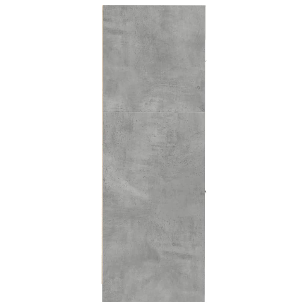 Armário boticário 30x41x118 cm derivados madeira cinza cimento