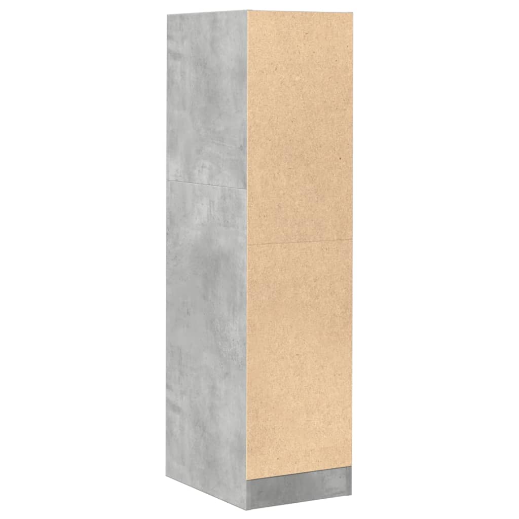 Armário boticário 30x41x118 cm derivados madeira cinza cimento