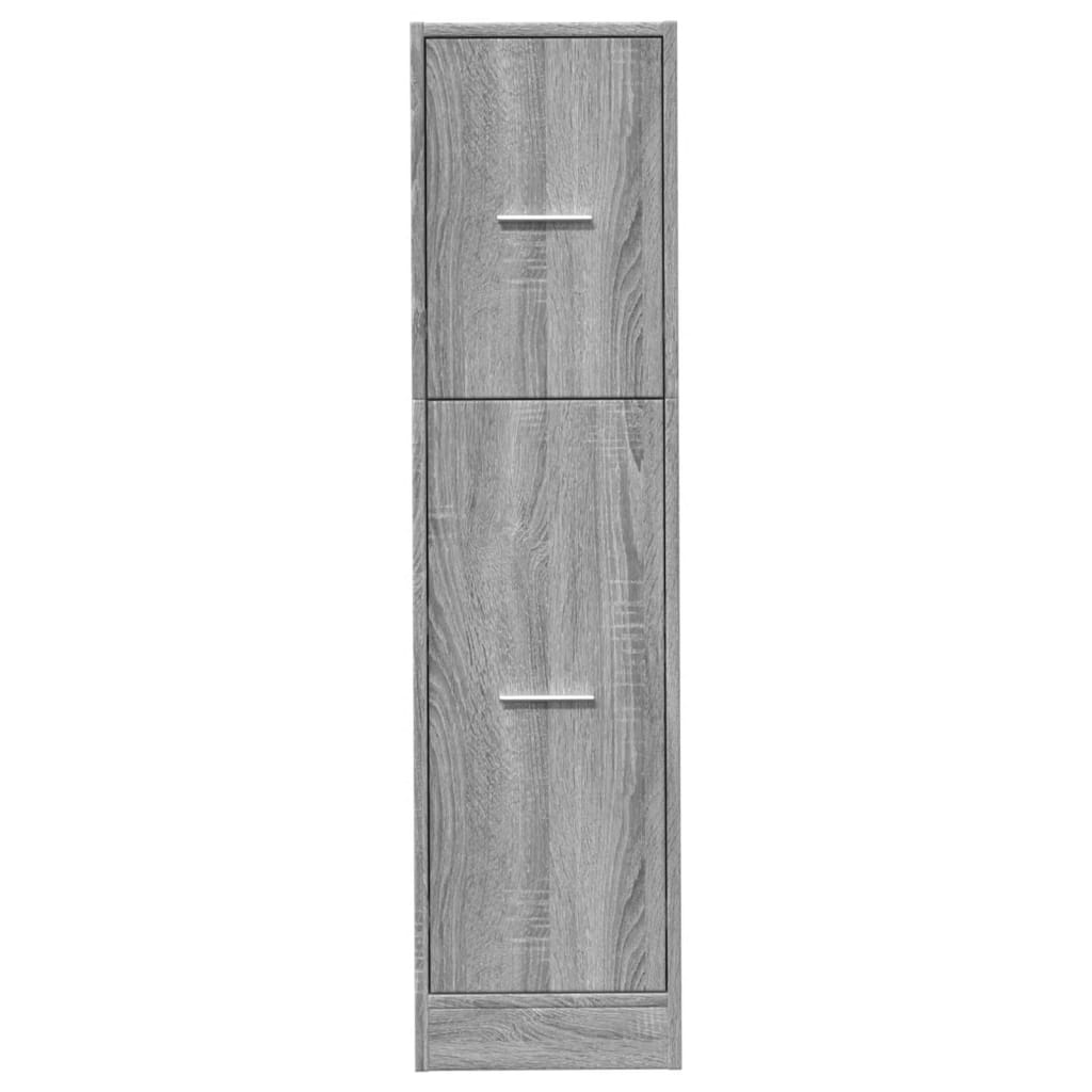 Armário boticário 30x41x118 cm derivados madeira cinzento sonoma