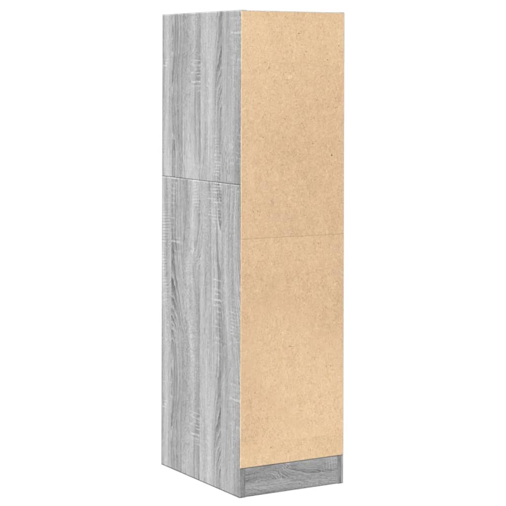 Armário boticário 30x41x118 cm derivados madeira cinzento sonoma