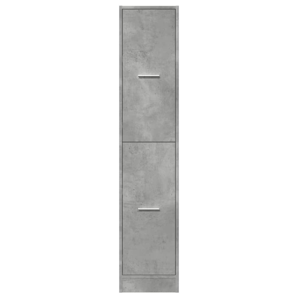 Armário boticário 30x41x144,5cm derivados madeira cinza cimento