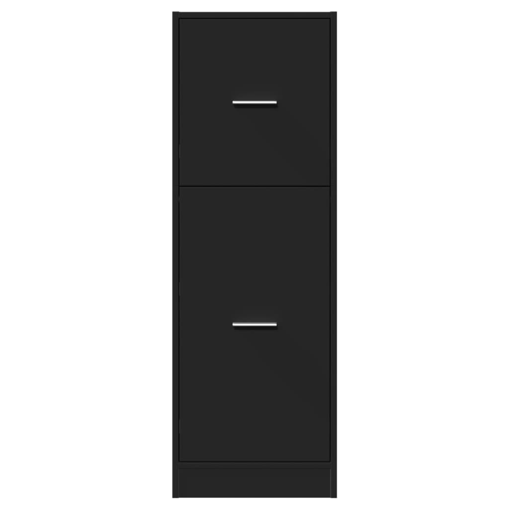 Armário boticário 40x41x118 cm derivados de madeira preto
